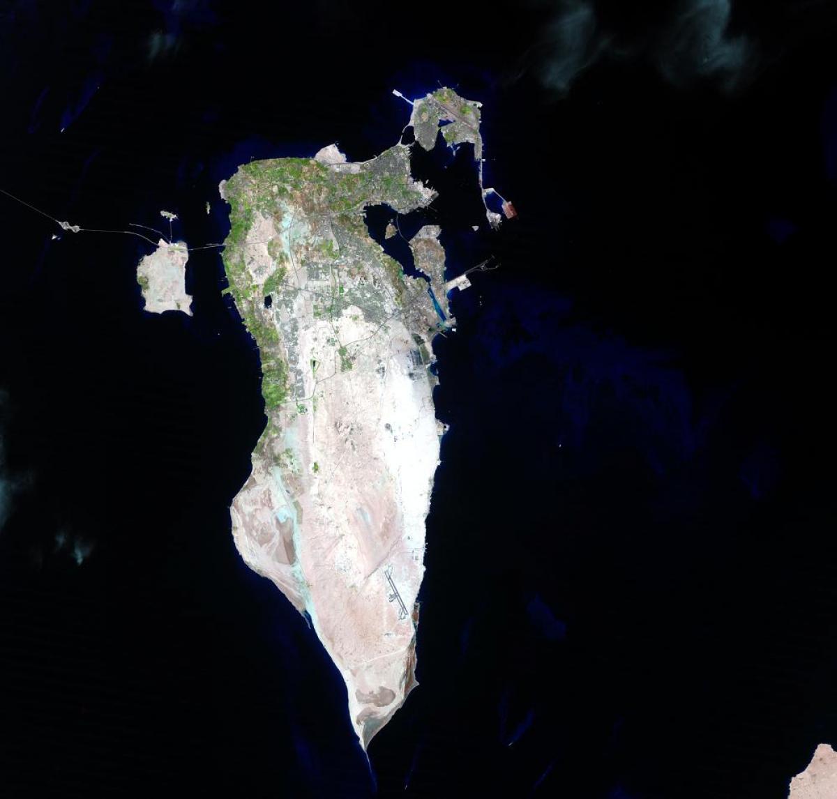 zemljevid Bahrajnu satelitska tv
