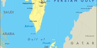 Zemljevid Bahrajnu brez povezave