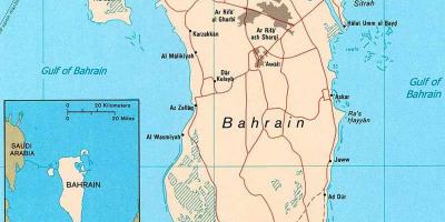 Bahrajn ceste zemljevid