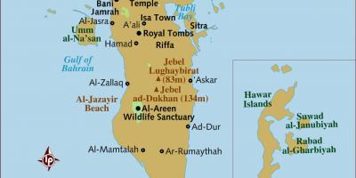 Al Bahrajnu zemljevid
