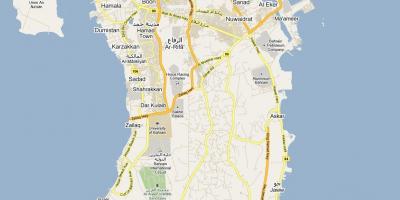 Zemljevid ulici zemljevid Bahrajn